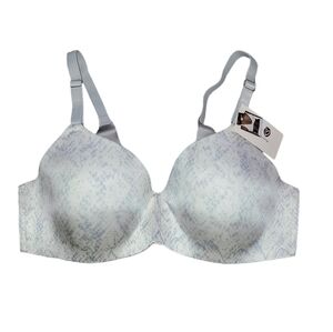 Secret Treasures wirefree bra w/bonded back size 38C snake print NWT